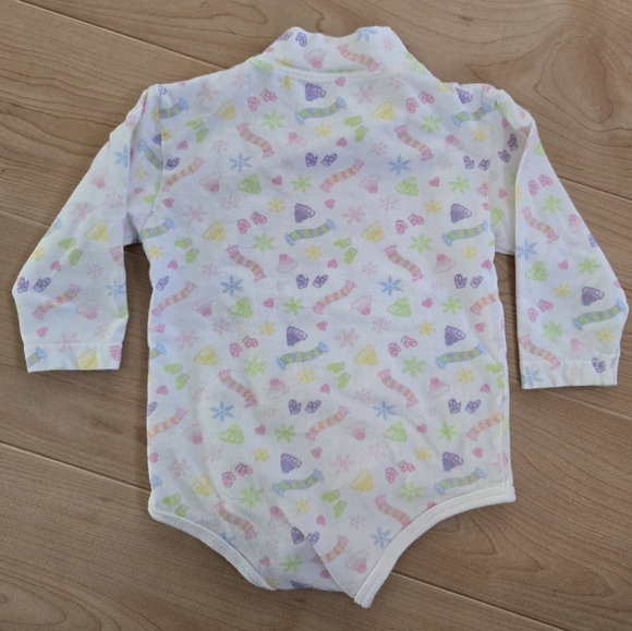 Vintage 1990s 2000s Y2K Miniwear pastel candy print mock neck bodysuit - Picture 4 of 6